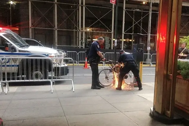 Arthur's bike being stolen by the NYPD